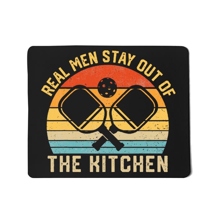 Real Stay Out Of The Kitchen Funny Pickleball Vintage Mousepad