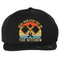 Real Stay Out Of The Kitchen Funny Pickleball Vintage Wool Snapback Cap