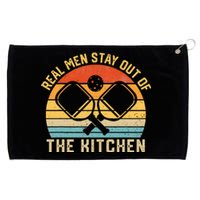 Real Stay Out Of The Kitchen Funny Pickleball Vintage Grommeted Golf Towel