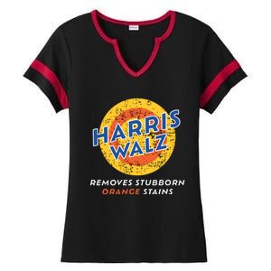 Removes Stubborn Orange Stains Funny Ladies Halftime Notch Neck Tee