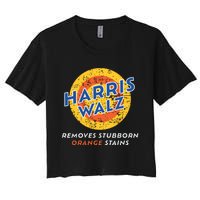 Removes Stubborn Orange Stains Funny Women's Crop Top Tee