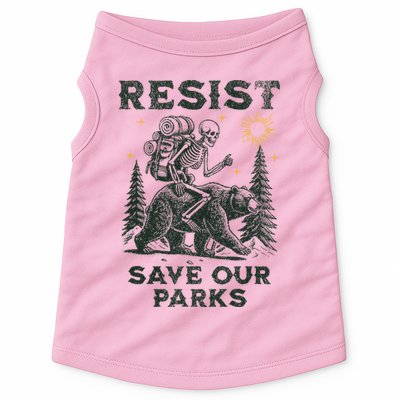 Resist Save Our Parks Alt US National Parks Bear Doggie Tank