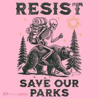 Resist Save Our Parks Alt US National Parks Bear Visor