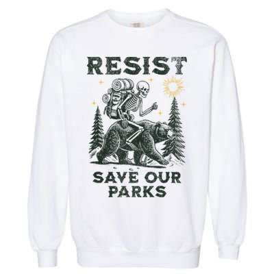 Resist Save Our Parks Alt US National Parks Bear Garment-Dyed Sweatshirt