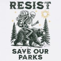 Resist Save Our Parks Alt US National Parks Bear Cooling Performance Crew T-Shirt