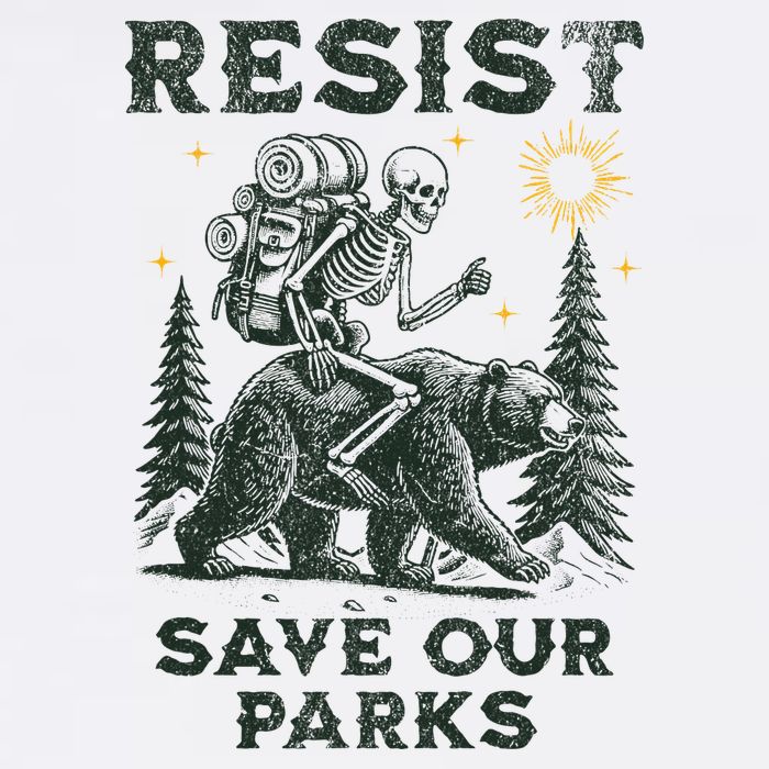 Resist Save Our Parks Alt US National Parks Bear Cooling Performance Crew T-Shirt