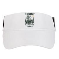 Resist Save Our Parks Alt US National Parks Bear Adult Drive Performance Visor
