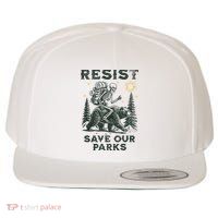 Resist Save Our Parks Alt US National Parks Bear Wool Snapback Cap