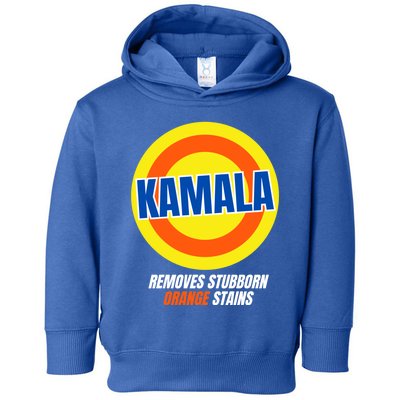 Removes Stubborn Orange Stains Kamala Harris 2024 Election Funny Gift Toddler Hoodie