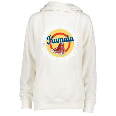 Removes Stubborn Orange Stains Sneakers And Pearls Kamala24 Gift Womens Funnel Neck Pullover Hood