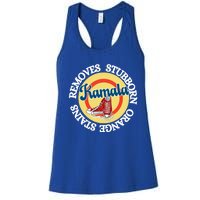 Removes Stubborn Orange Stains Sneakers And Pearls Kamala24 Gift Women's Racerback Tank