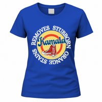 Removes Stubborn Orange Stains Sneakers And Pearls Kamala24 Gift Women's T-Shirt