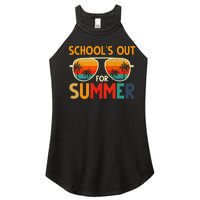 Retro Schools Out For Summer Last Day Of School Teacher Women’s Perfect Tri Rocker Tank