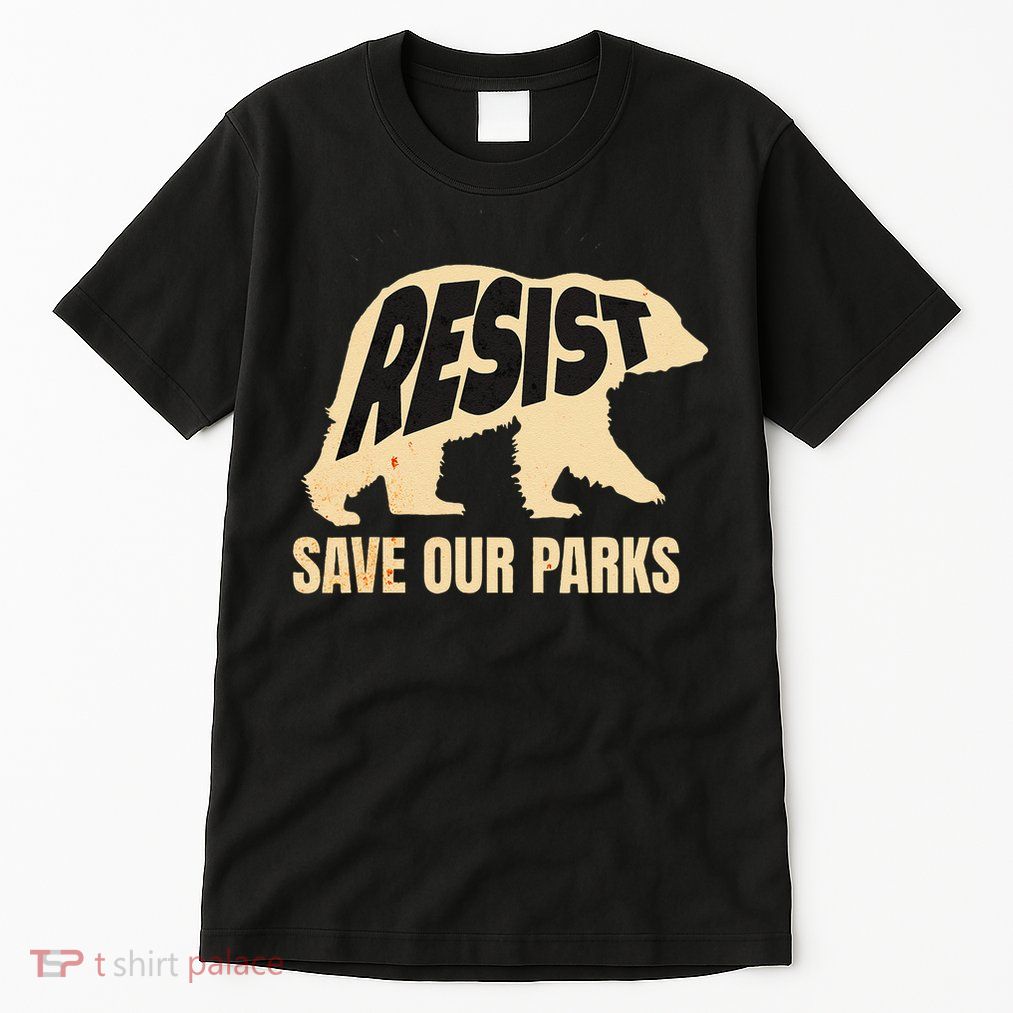 Resist Save Our Parks Alt US National Parks Bear Tall T-Shirt
