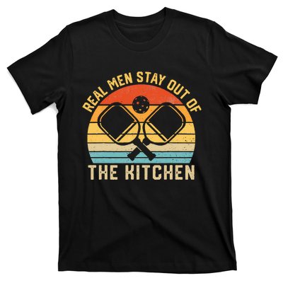 Real Stay Out of the Kitchen Funny Pickleball Vintage T-Shirt