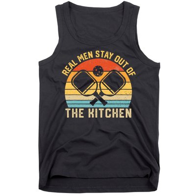 Real Stay Out of the Kitchen Funny Pickleball Vintage Tank Top