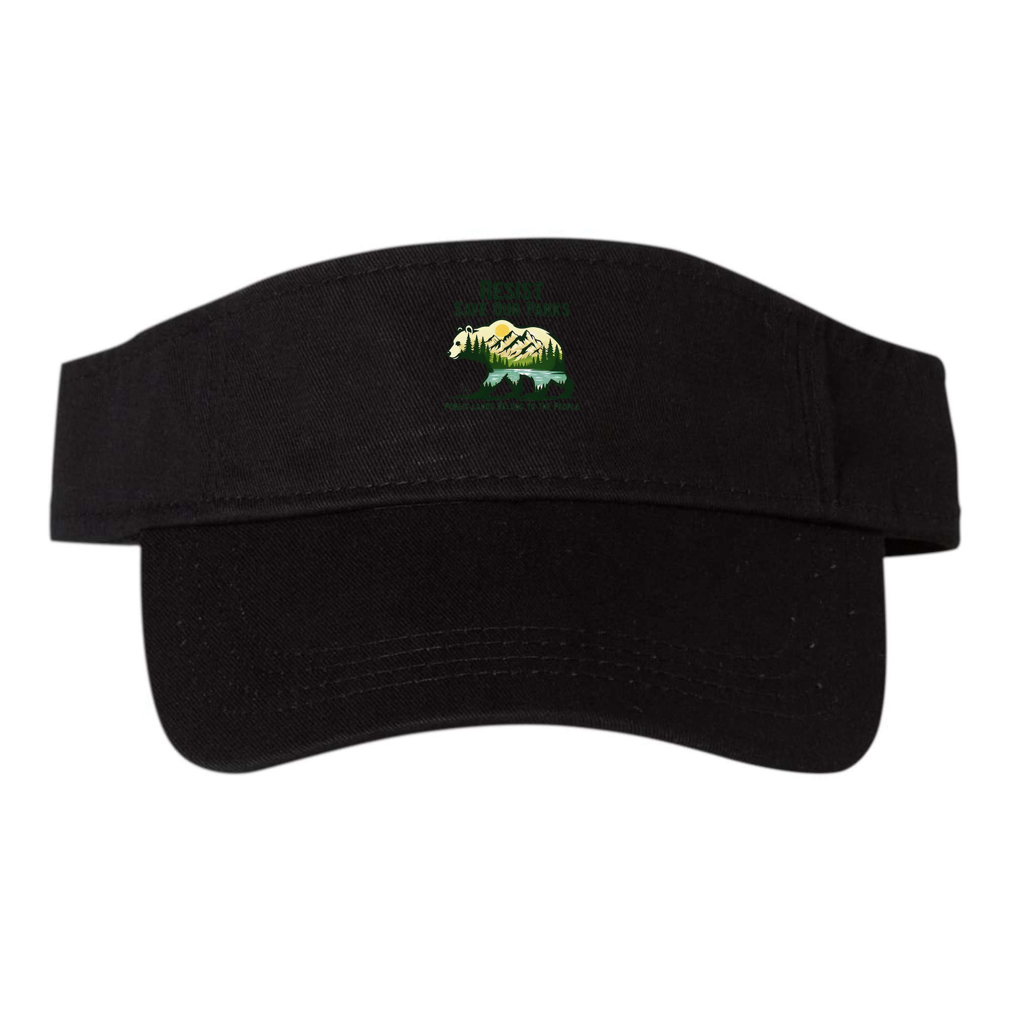 Resist Save Our Parks US National Parks Bear Nature Outdoor Visor