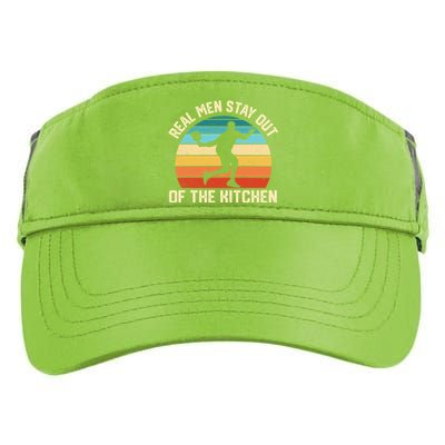 Real Stay Out Of The Kitchen Funny Pickleball Retro Cute Gift Adult Drive Performance Visor