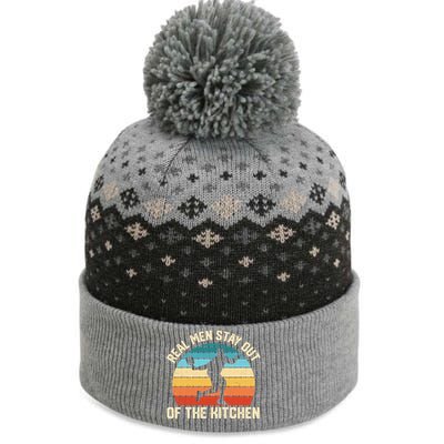 Real Stay Out Of The Kitchen Funny Pickleball Retro Cute Gift The Baniff Cuffed Pom Beanie