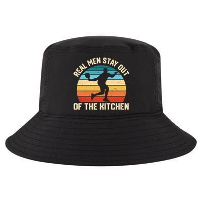 Real Stay Out Of The Kitchen Funny Pickleball Retro Cute Gift Cool Comfort Performance Bucket Hat