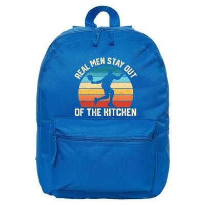 Real Stay Out Of The Kitchen Funny Pickleball Retro Cute Gift 16 in Basic Backpack
