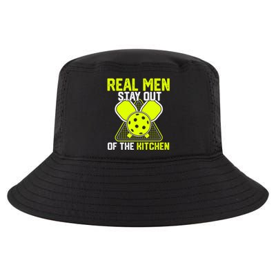 Real Stay Out Of The Kitchen Funny Pickleball Vintage Cool Gift Cool Comfort Performance Bucket Hat