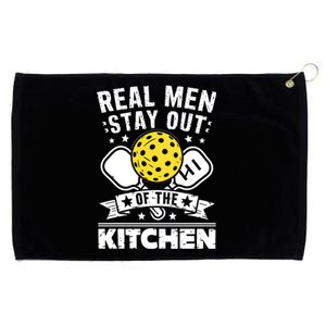 Real Stay Out Of The Kitchen Pickleball Funny Pickleball Funny Gift Grommeted Golf Towel