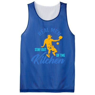 Real Stay Out Of The Kitchen Gift Mesh Reversible Basketball Jersey Tank