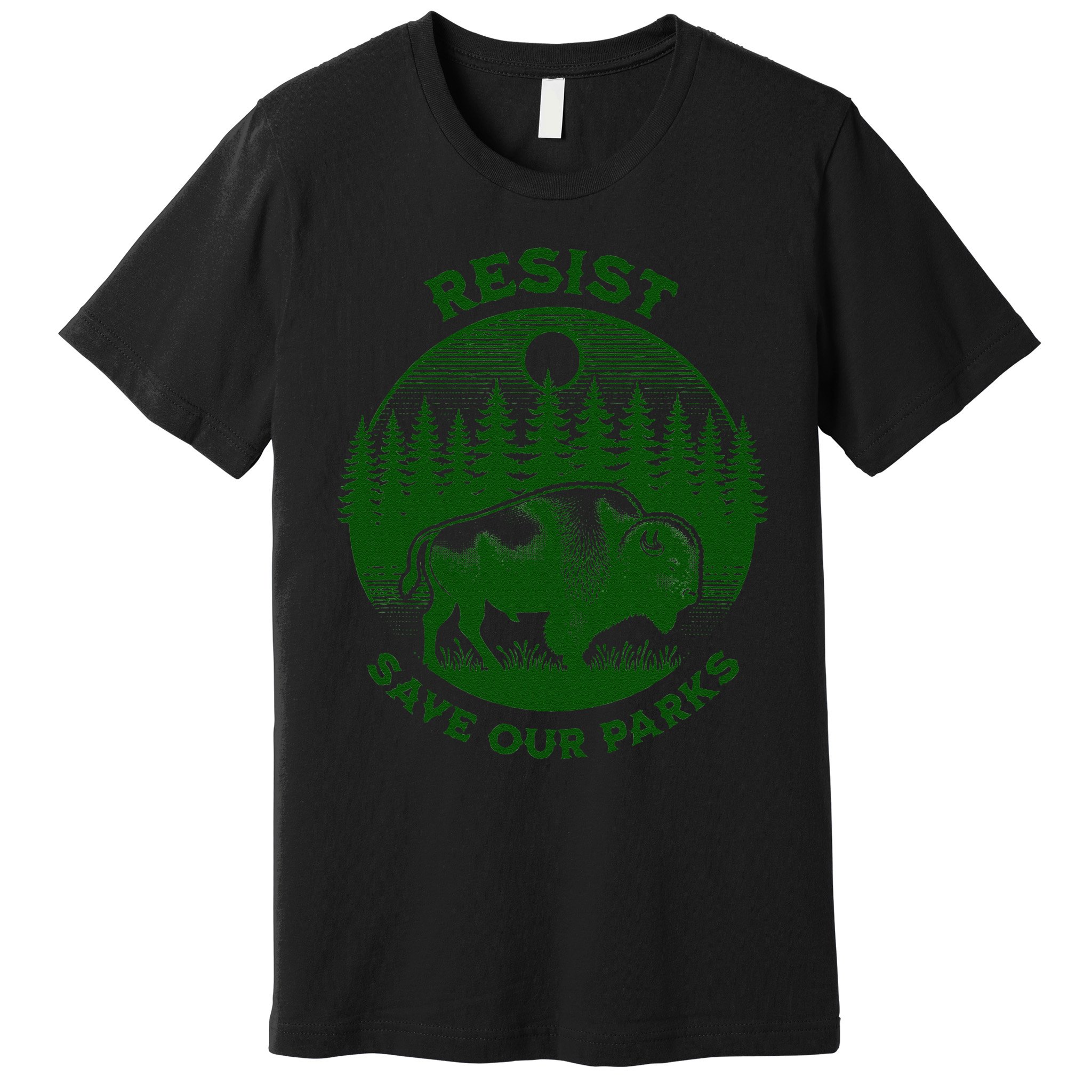 Resist Save Our Parks Bison Buffalo Premium T-Shirt