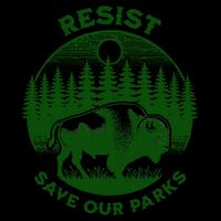 Resist Save Our Parks Bison Buffalo Premium T-Shirt