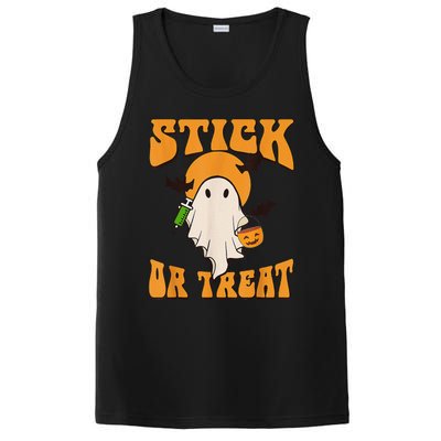 Retro Stick Or Treat Nurse Halloween Ghost Spooky Season PosiCharge Competitor Tank