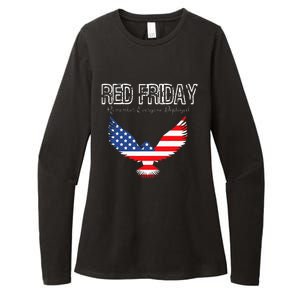 R.E.D. Support Our Troops Wear Red On Friday Womens CVC Long Sleeve Shirt