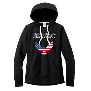 R.E.D. Support Our Troops Wear Red On Friday Women's Fleece Hoodie