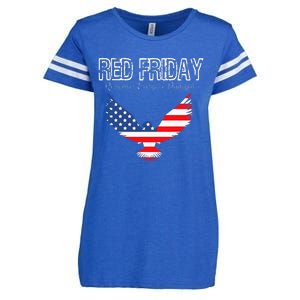 R.E.D. Support Our Troops Wear Red On Friday Enza Ladies Jersey Football T-Shirt