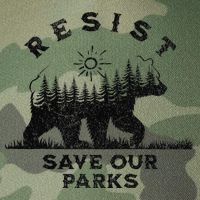 Resist Save Our Parks Us Alt National Parks Bear Silhouette Legacy Tie Dye Trucker Hat