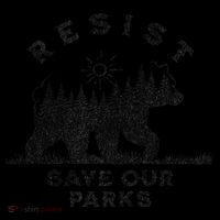 Resist Save Our Parks Us Alt National Parks Bear Silhouette Sustainable Bucket Hat