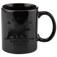 Resist Save Our Parks Us Alt National Parks Bear Silhouette 11oz C Handle Ceramic Mug