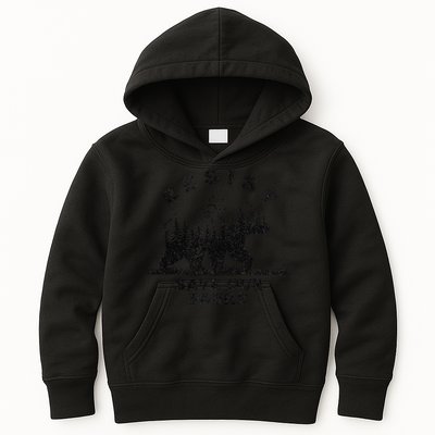 Resist Save Our Parks Us Alt National Parks Bear Silhouette Kids Hoodie