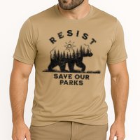 Resist Save Our Parks Us Alt National Parks Bear Silhouette Cooling Performance Crew T-Shirt