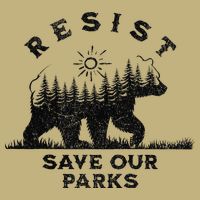 Resist Save Our Parks Us Alt National Parks Bear Silhouette Cooling Performance Crew T-Shirt