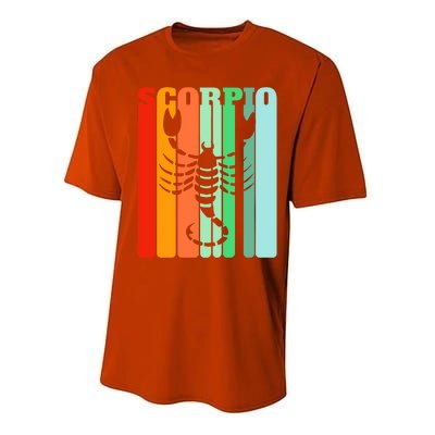 Retro Scorpio October November Astrology Symbol Gift Performance Sprint T-Shirt