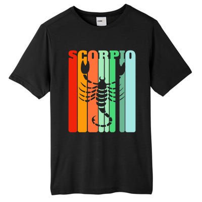 Retro Scorpio October November Astrology Symbol Gift Tall Fusion ChromaSoft Performance T-Shirt