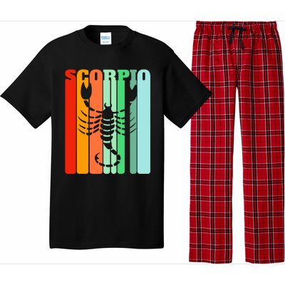 Retro Scorpio October November Astrology Symbol Gift Pajama Set