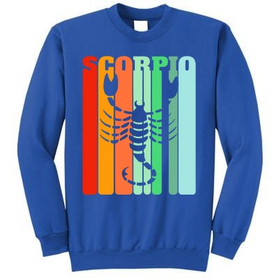 Retro Scorpio October November Astrology Symbol Gift Sweatshirt