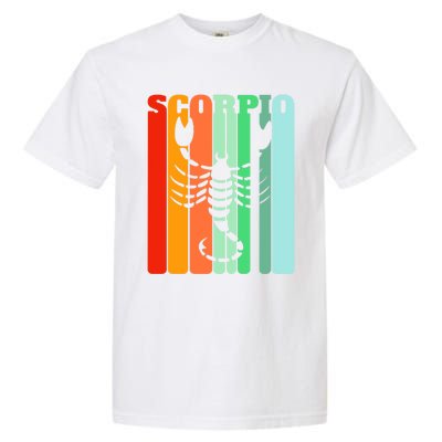 Retro Scorpio October November Astrology Symbol Gift Garment-Dyed Heavyweight T-Shirt