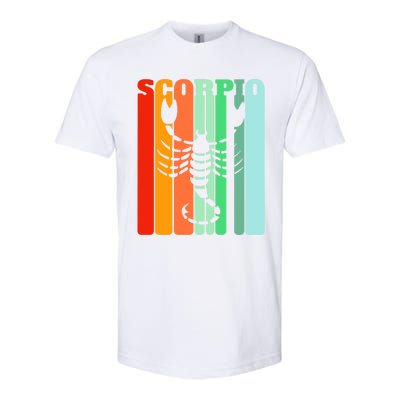 Retro Scorpio October November Astrology Symbol Gift Softstyle CVC T-Shirt