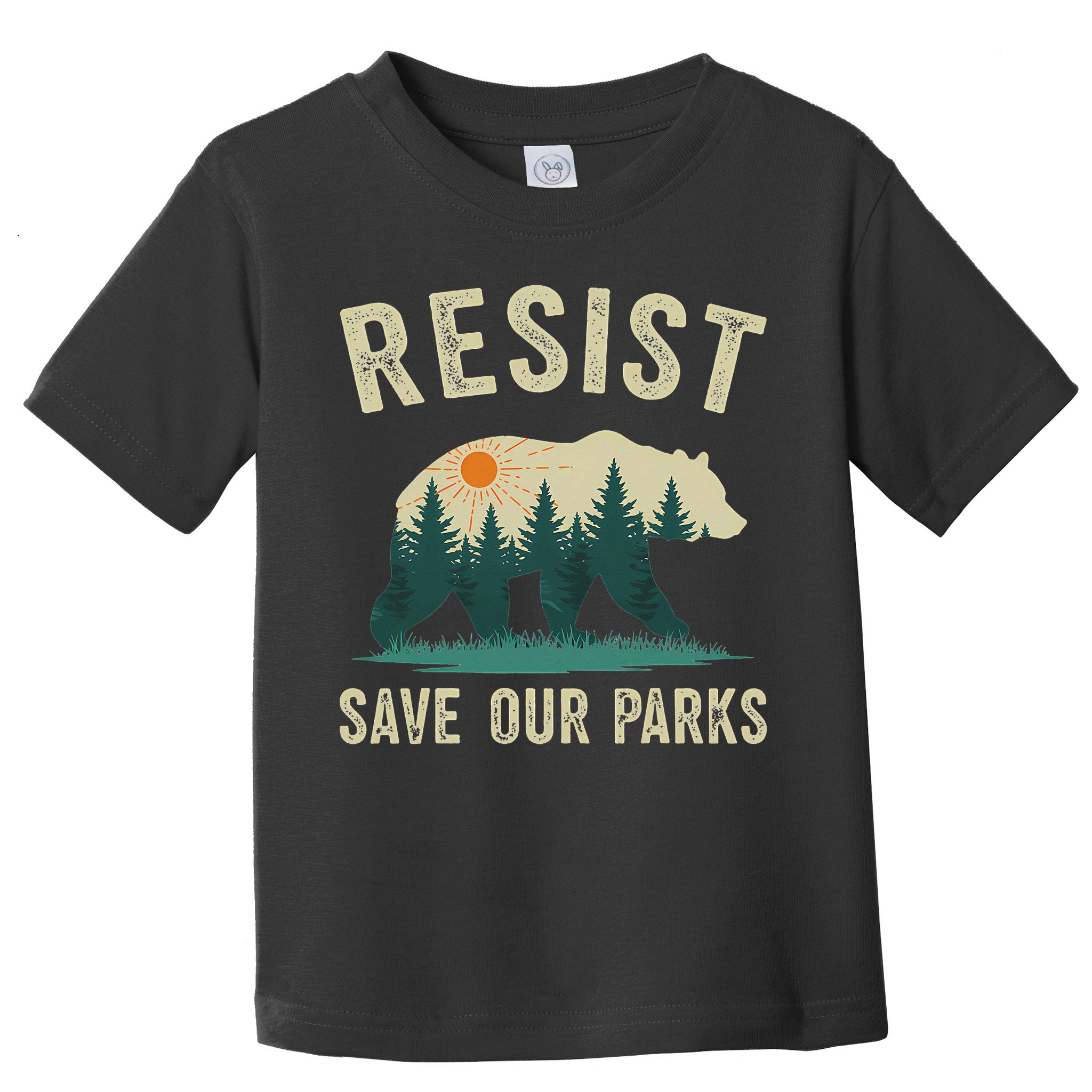 Resist Save Our Parks Alt US National Parks Bear Nature Gift Toddler T-Shirt