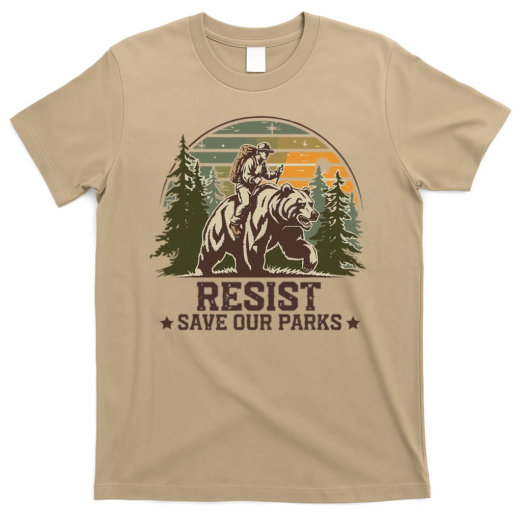 Resist Save Our Parks Alt US National Parks Bear T-Shirt
