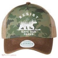 Resist Save Our Parks Us National Parks Bear Alt Souvenir Legacy Tie Dye Trucker Hat