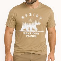 Resist Save Our Parks Us National Parks Bear Alt Souvenir Cooling Performance Crew T-Shirt